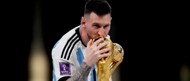 Lionel Messi with Trophy